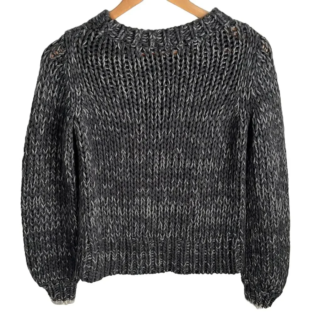 Free People Reindeer Knit Wool Blend Sweater Size XS